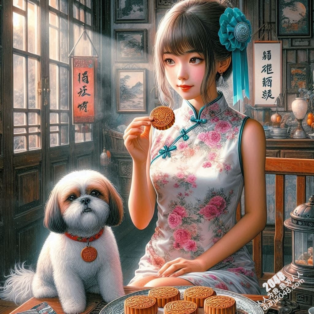 旗袍佳人，月夜私语：中秋佳节的禁忌诱惑(9)