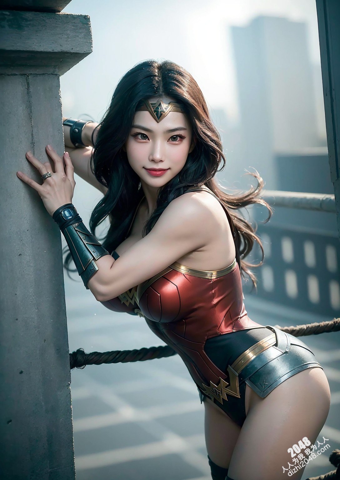 都市女战士：黑色紧身衣下的性感与力量，迷人的身体曲线，令人心跳加速的诱惑(17)