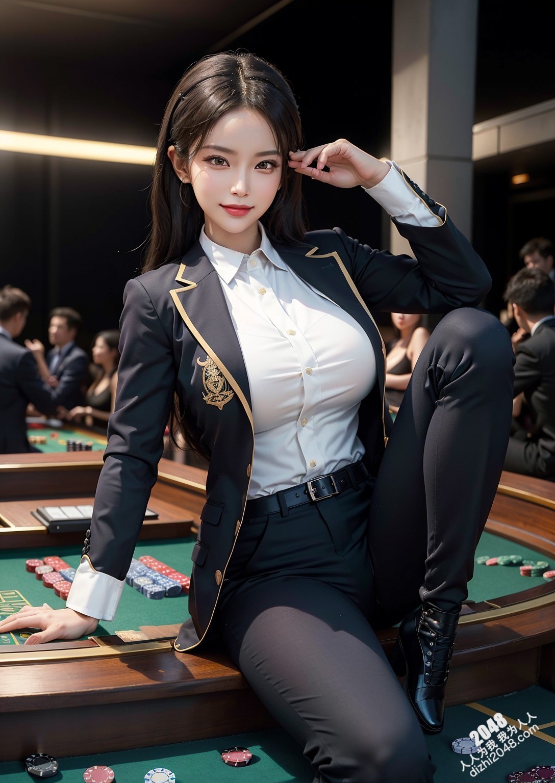 赌场女神的秘密：黑色皮衣下的致命诱惑(25)