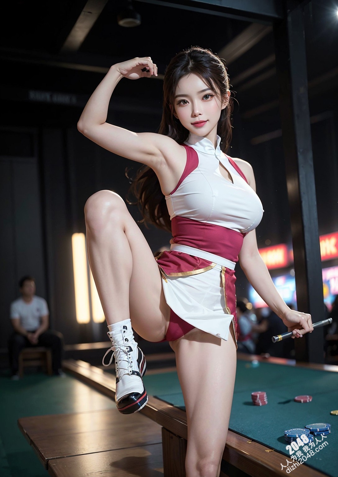 赌场女神的秘密：黑色皮衣下的致命诱惑(32)