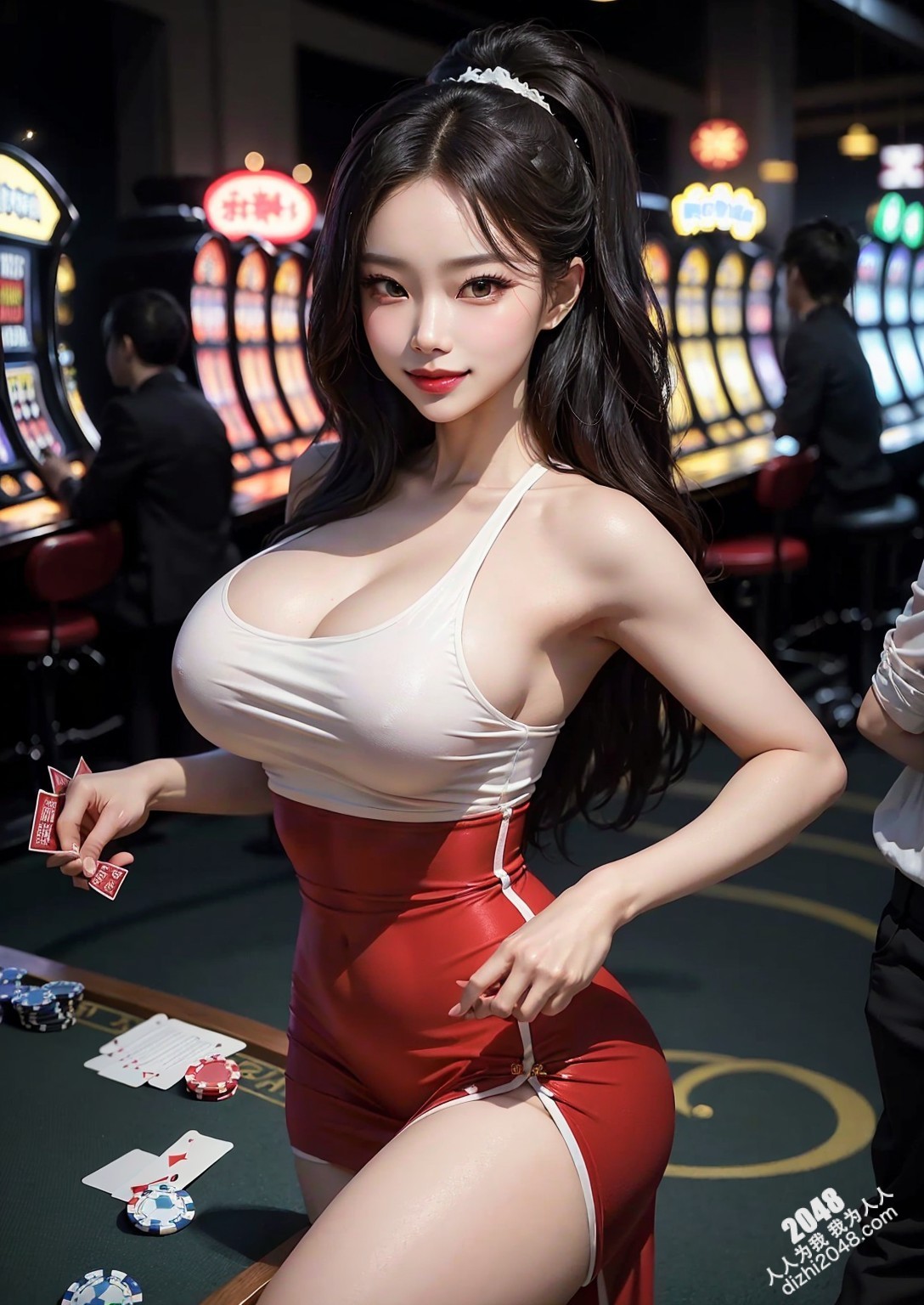 赌场女神的秘密：黑色皮衣下的致命诱惑(49)