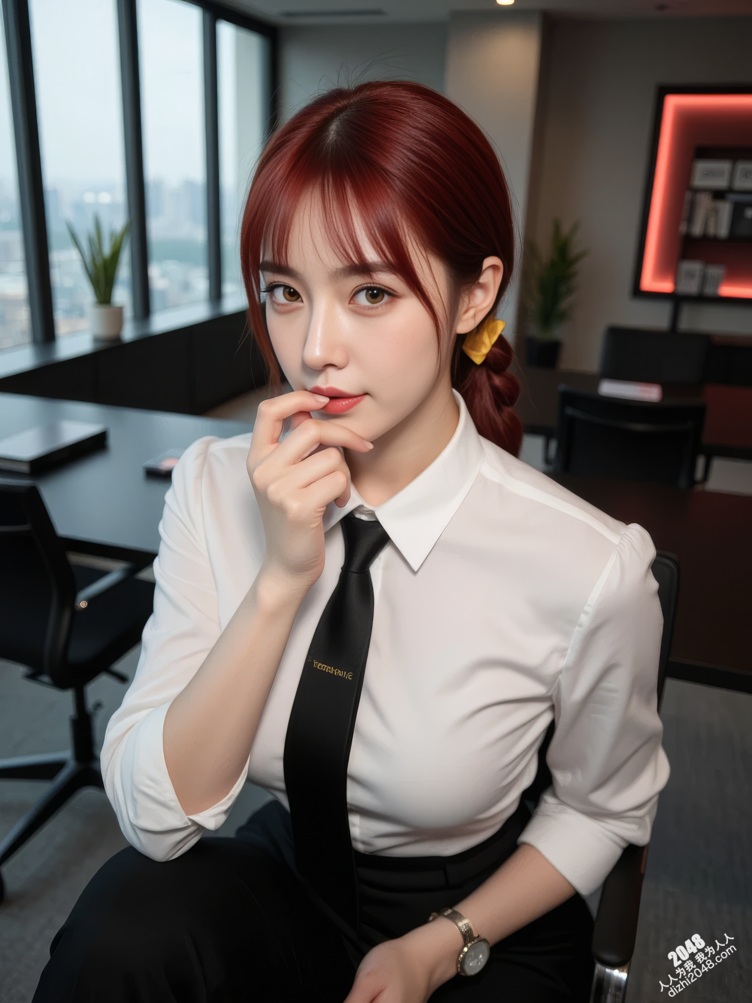 制服诱惑：妡憶 × 真紀真在东京的办公室里上演的秘密(10)