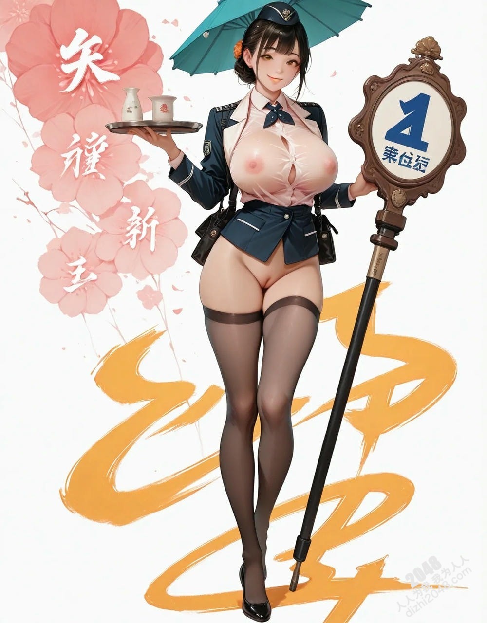制服诱惑：机场候机厅的绝色空姐，曼妙身材若隐若现，撩人春光一览无余(25)