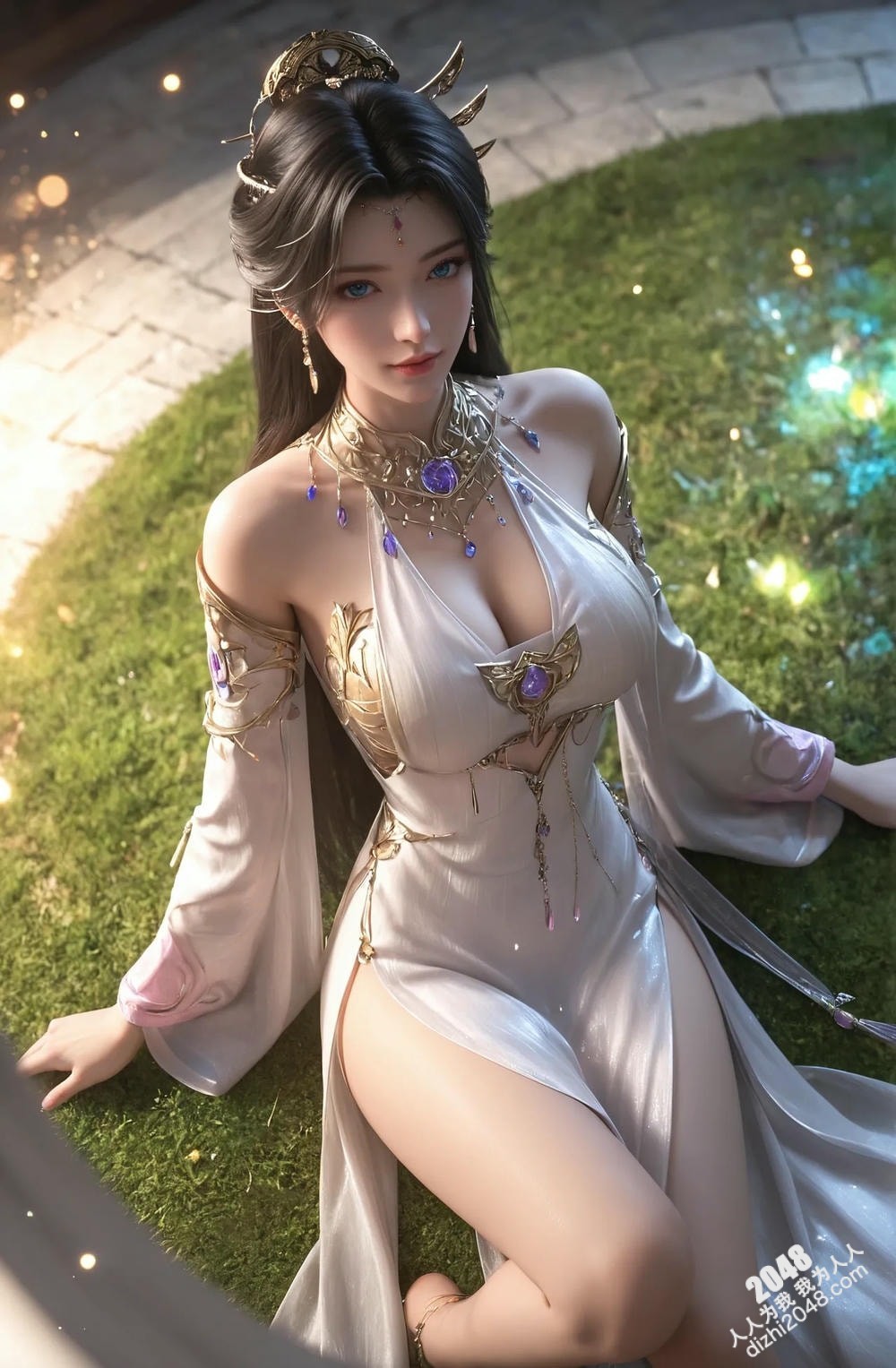 绝世魔女—瀑布仙子，轻纱遮不住的诱惑，高清写真，极致诱惑(9)