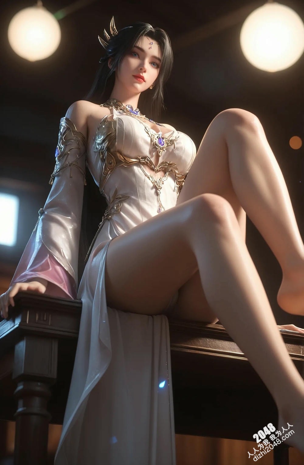绝世魔女—瀑布仙子，轻纱遮不住的诱惑，高清写真，极致诱惑(8)