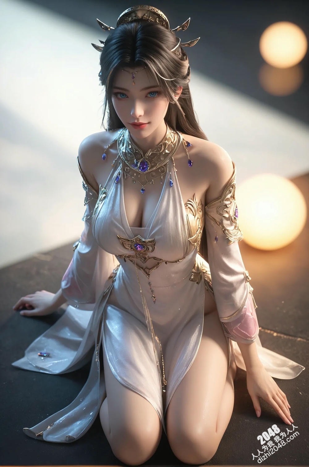 绝世魔女—瀑布仙子，轻纱遮不住的诱惑，高清写真，极致诱惑(28)