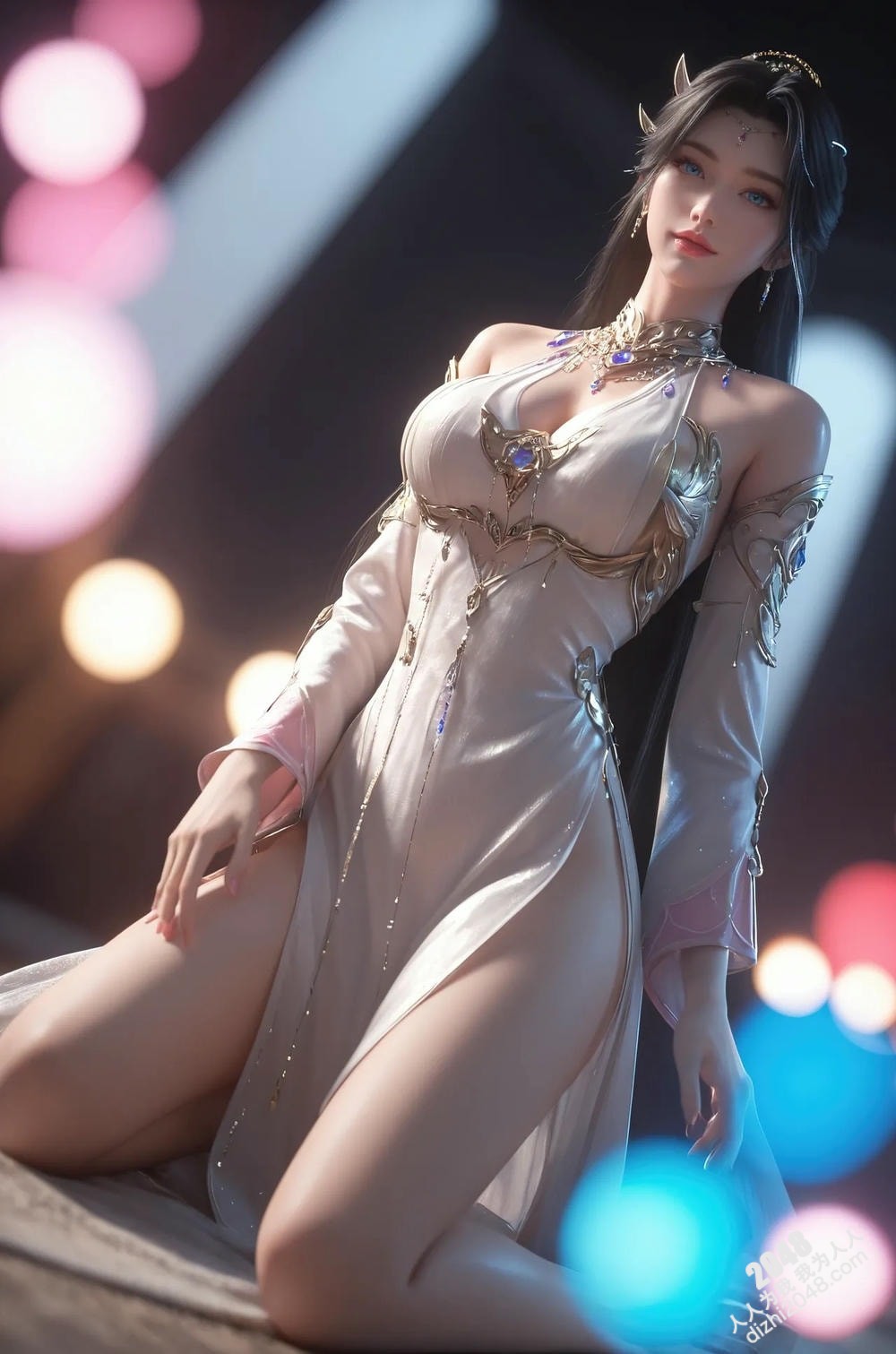 绝世魔女—瀑布仙子，轻纱遮不住的诱惑，高清写真，极致诱惑(29)
