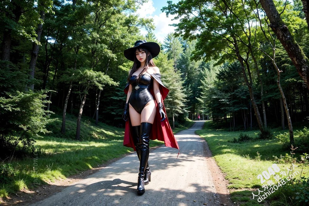 Rurina Megumin Cosplay写真：古堡魅影，极致诱惑(4)
