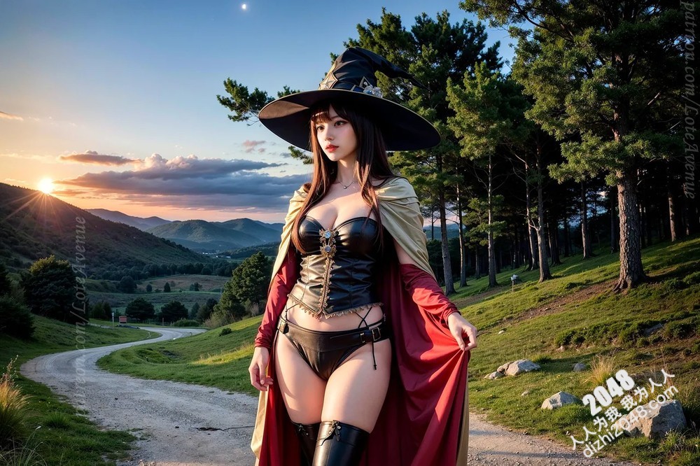 Rurina Megumin Cosplay写真：古堡魅影，极致诱惑(5)