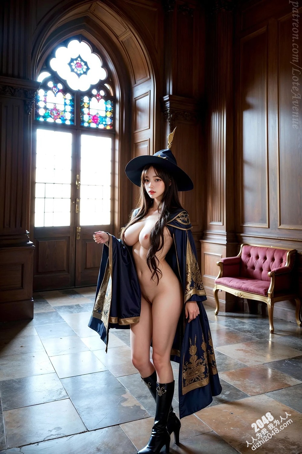 Rurina Megumin Cosplay写真：古堡魅影，极致诱惑(26)