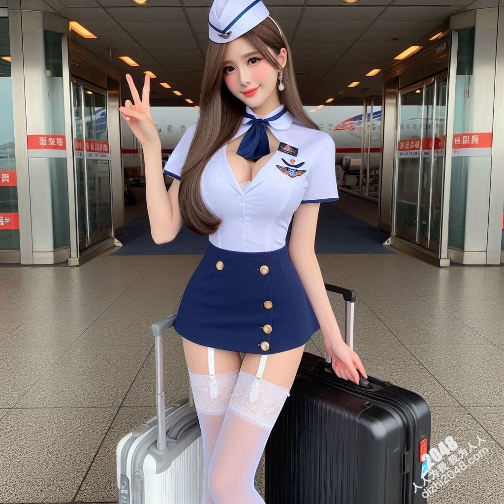 空姐制服诱惑：机场邂逅，令人心跳加速的美丽(23)
