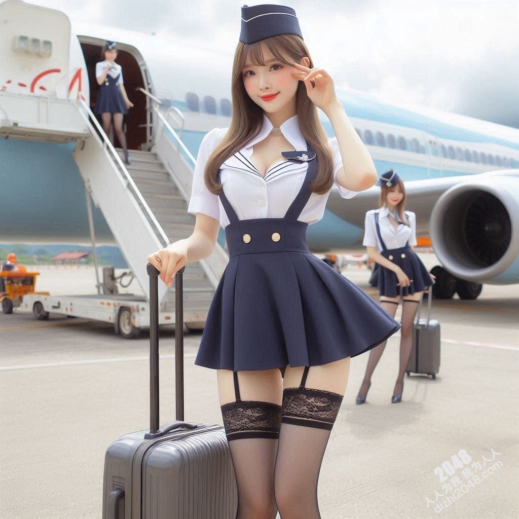 空姐制服诱惑：机场邂逅，令人心跳加速的美丽(27)