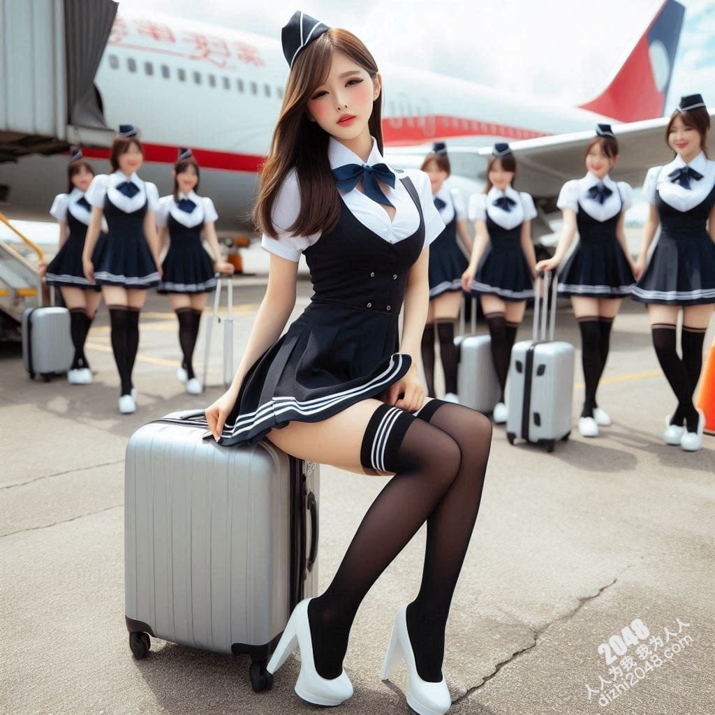 空姐制服诱惑：机场邂逅，令人心跳加速的美丽(35)