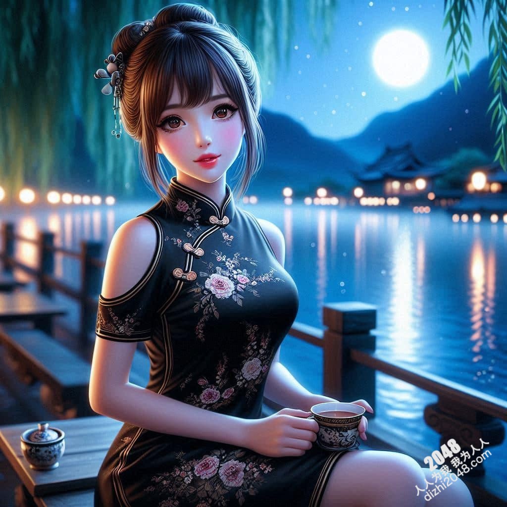 旗袍美人夜会：湖畔春宵一刻值千金