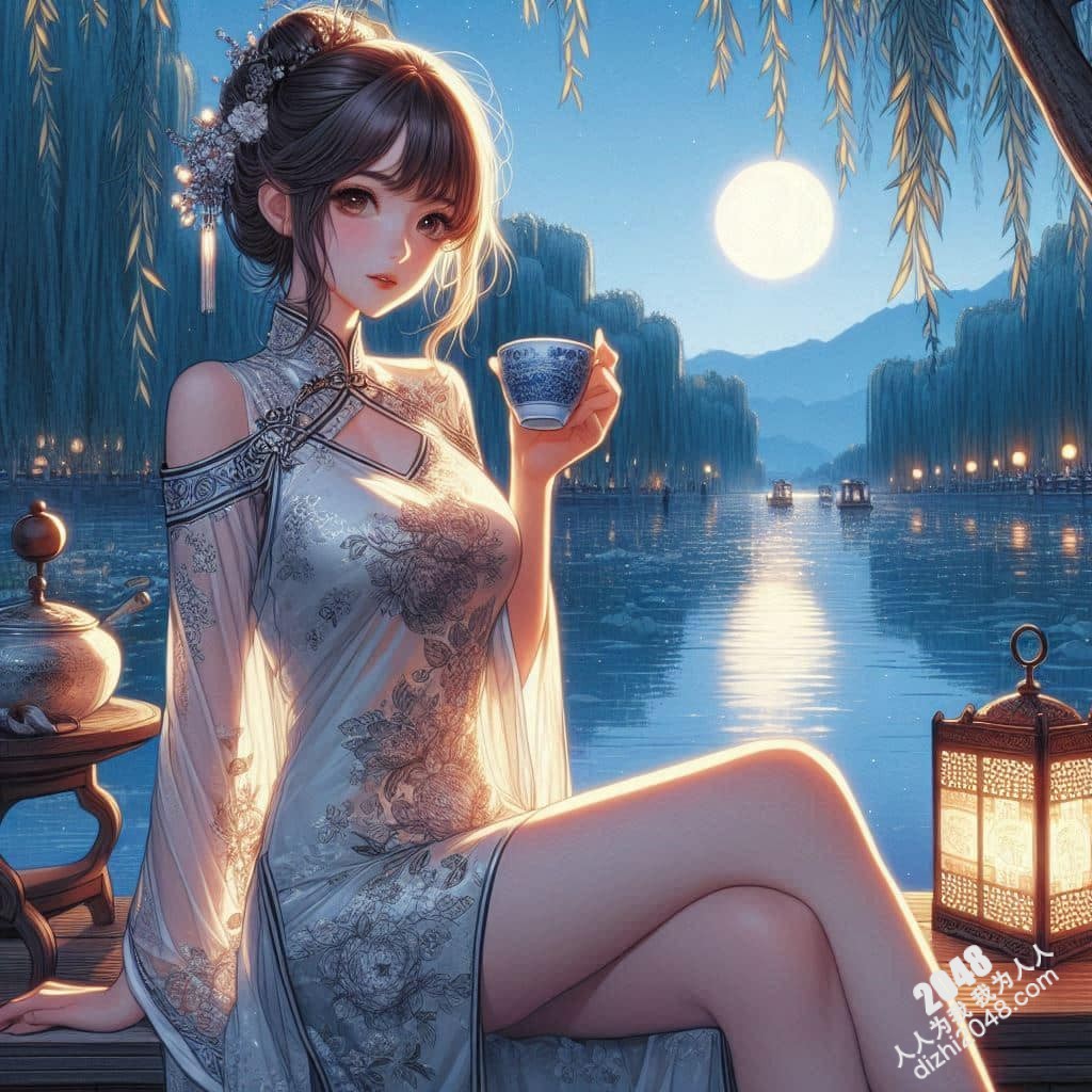 旗袍美人夜会：湖畔春宵一刻值千金(3)