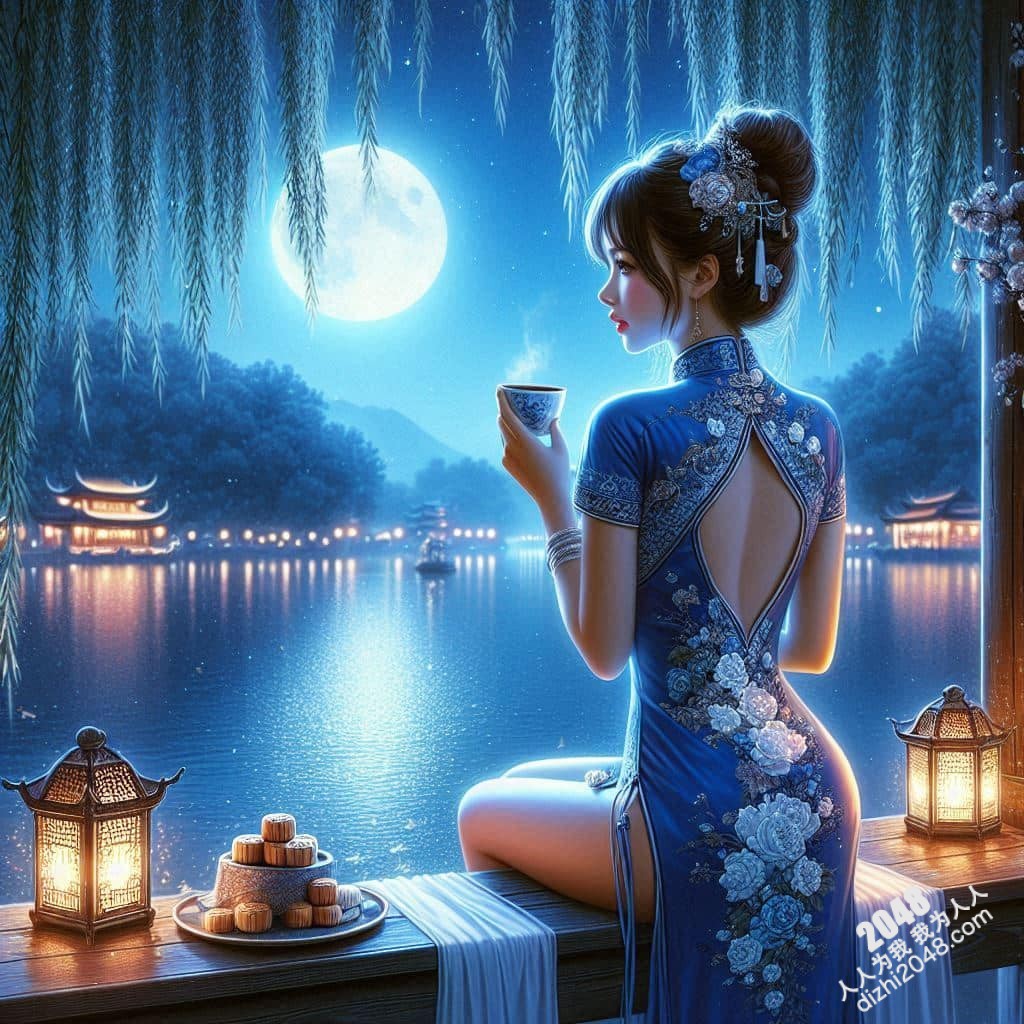 旗袍美人夜会：湖畔春宵一刻值千金(18)