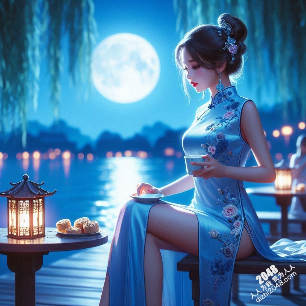 旗袍美人夜会：湖畔春宵一刻值千金(22)