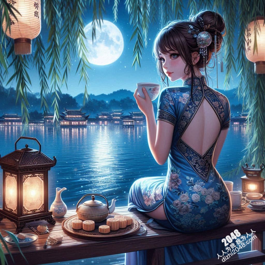 旗袍美人夜会：湖畔春宵一刻值千金(25)