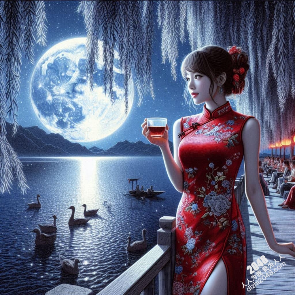 旗袍美人夜会：湖畔春宵一刻值千金(30)