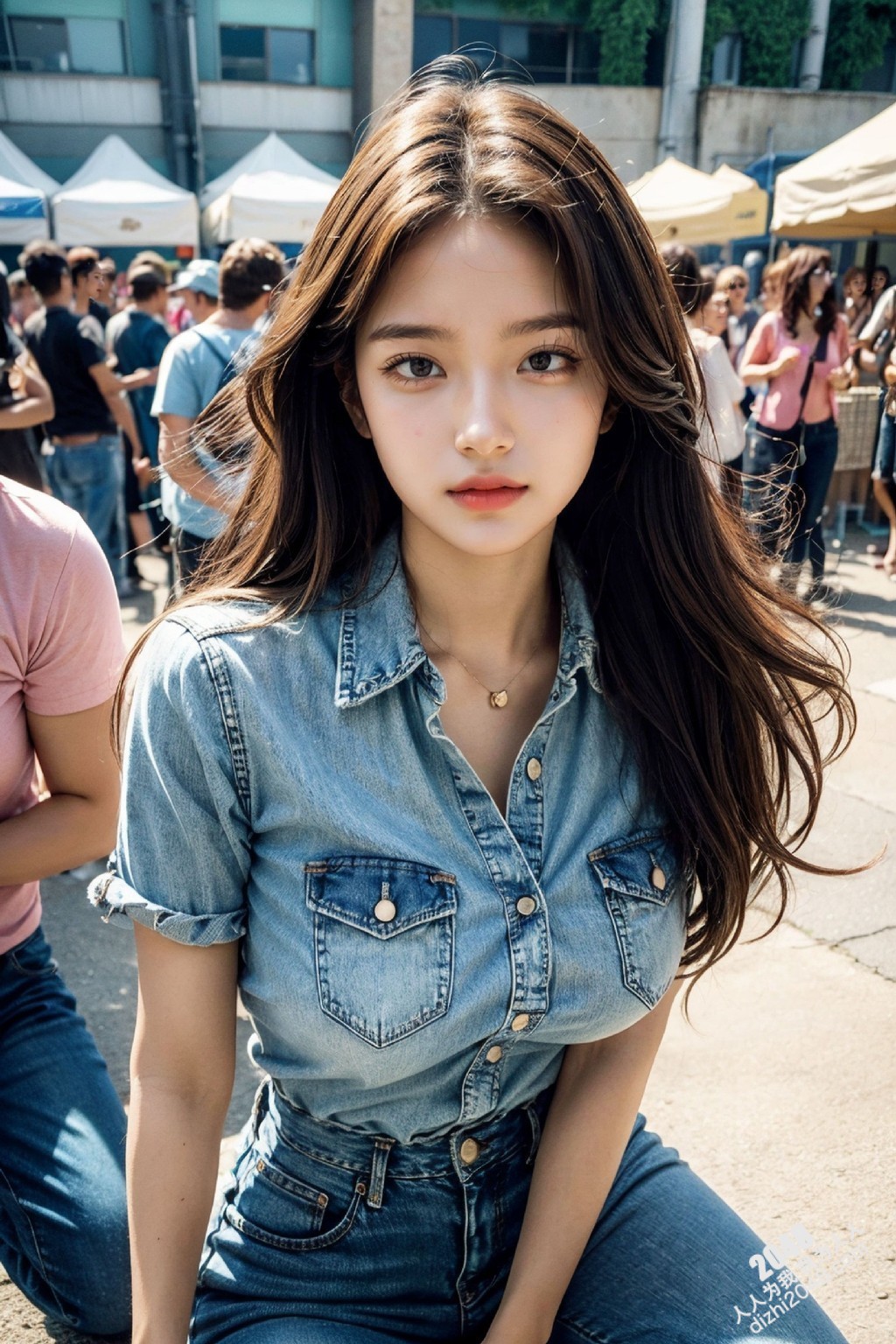韩国街头邂逅：阳光下的曼妙曲线，令人心跳加速的盛夏记忆(5)