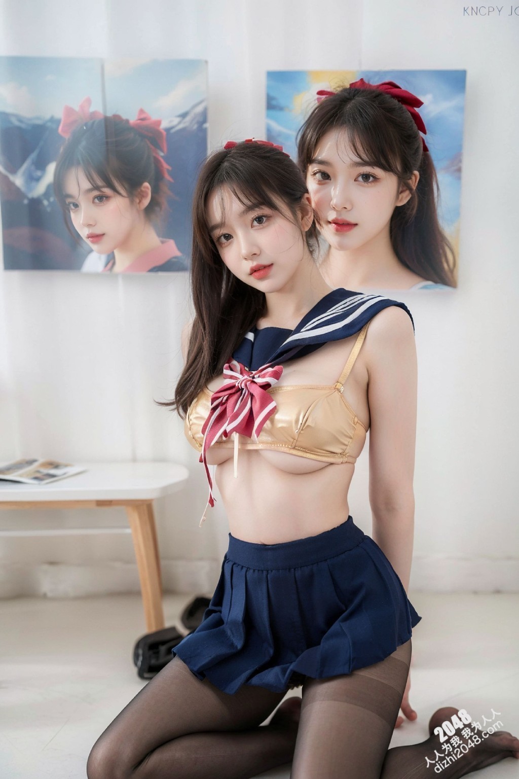 制服诱惑：水手服下的秘密，比基尼与丝袜的完美结合，96年女孩的致命吸引力(28)