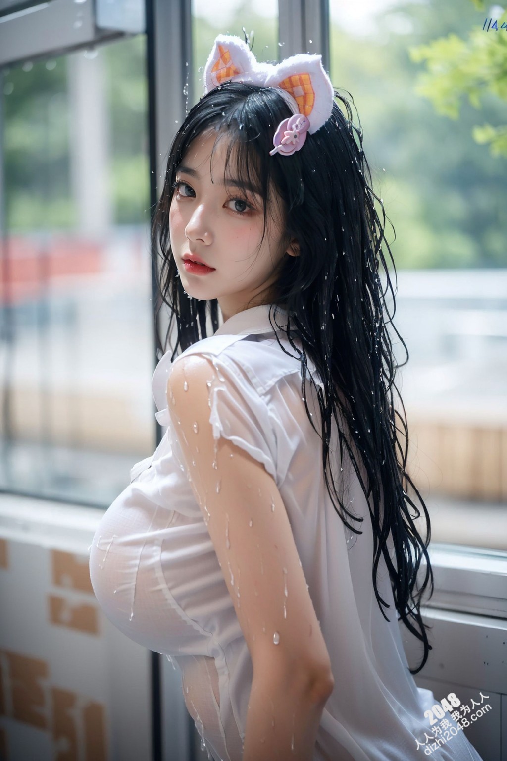 白皙肌肤与雪白内衣的诱惑：一个女孩的秘密写真(7)