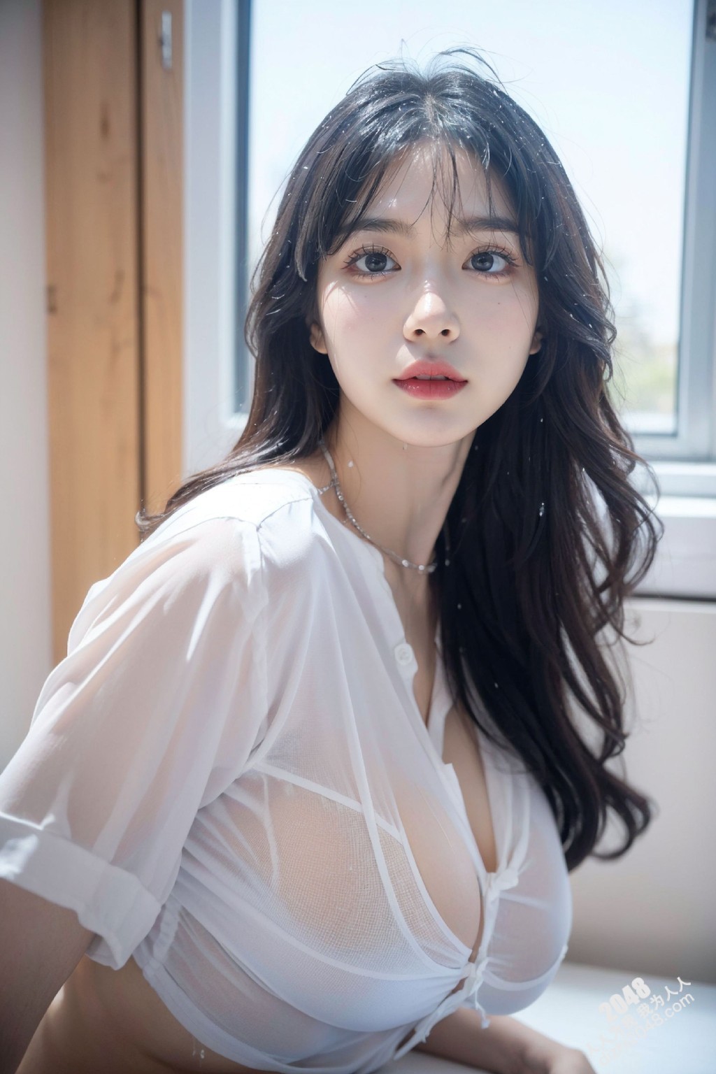 白皙肌肤与雪白内衣的诱惑：一个女孩的秘密写真(38)
