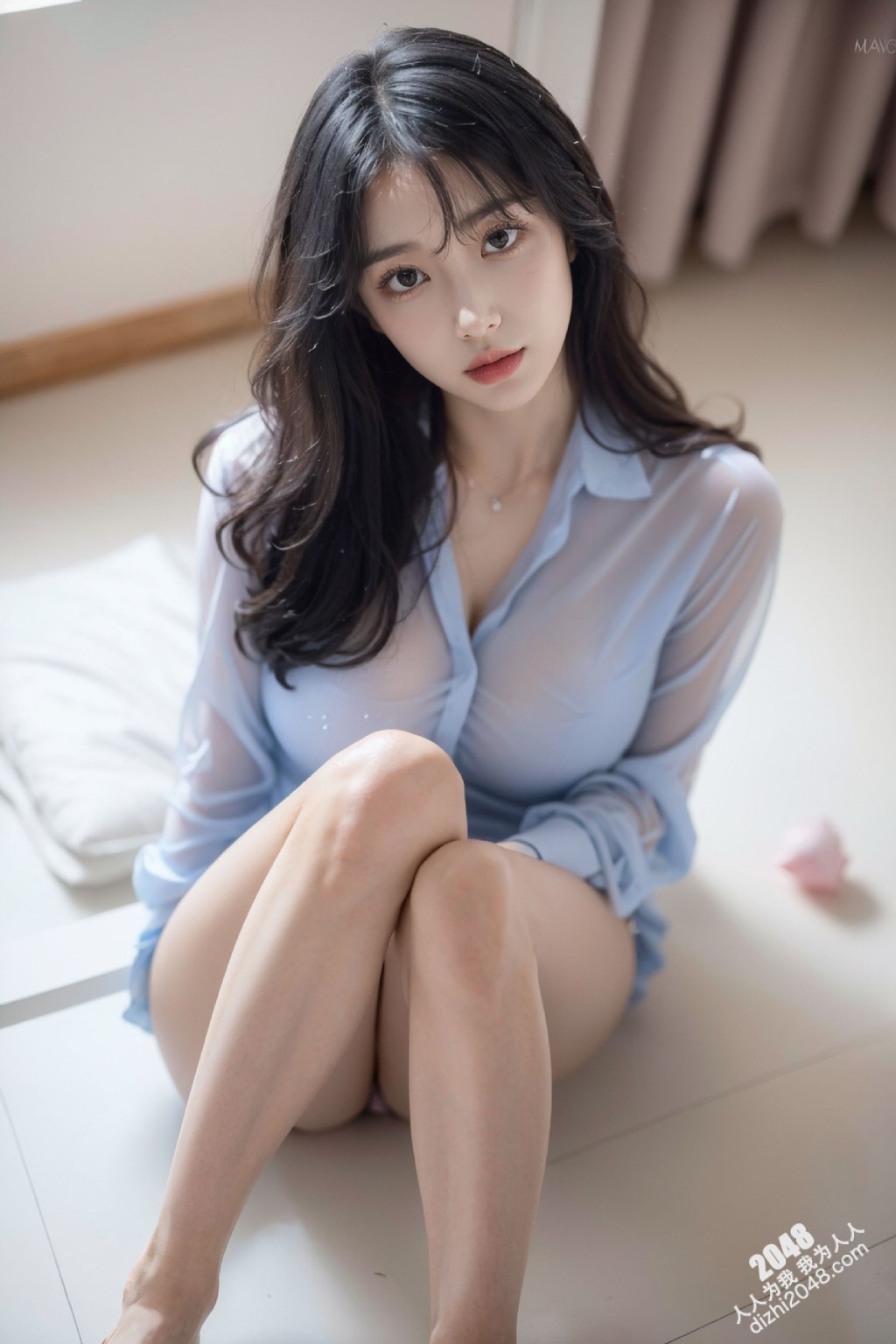 白皙肌肤与雪白内衣的诱惑：一个女孩的秘密写真(42)