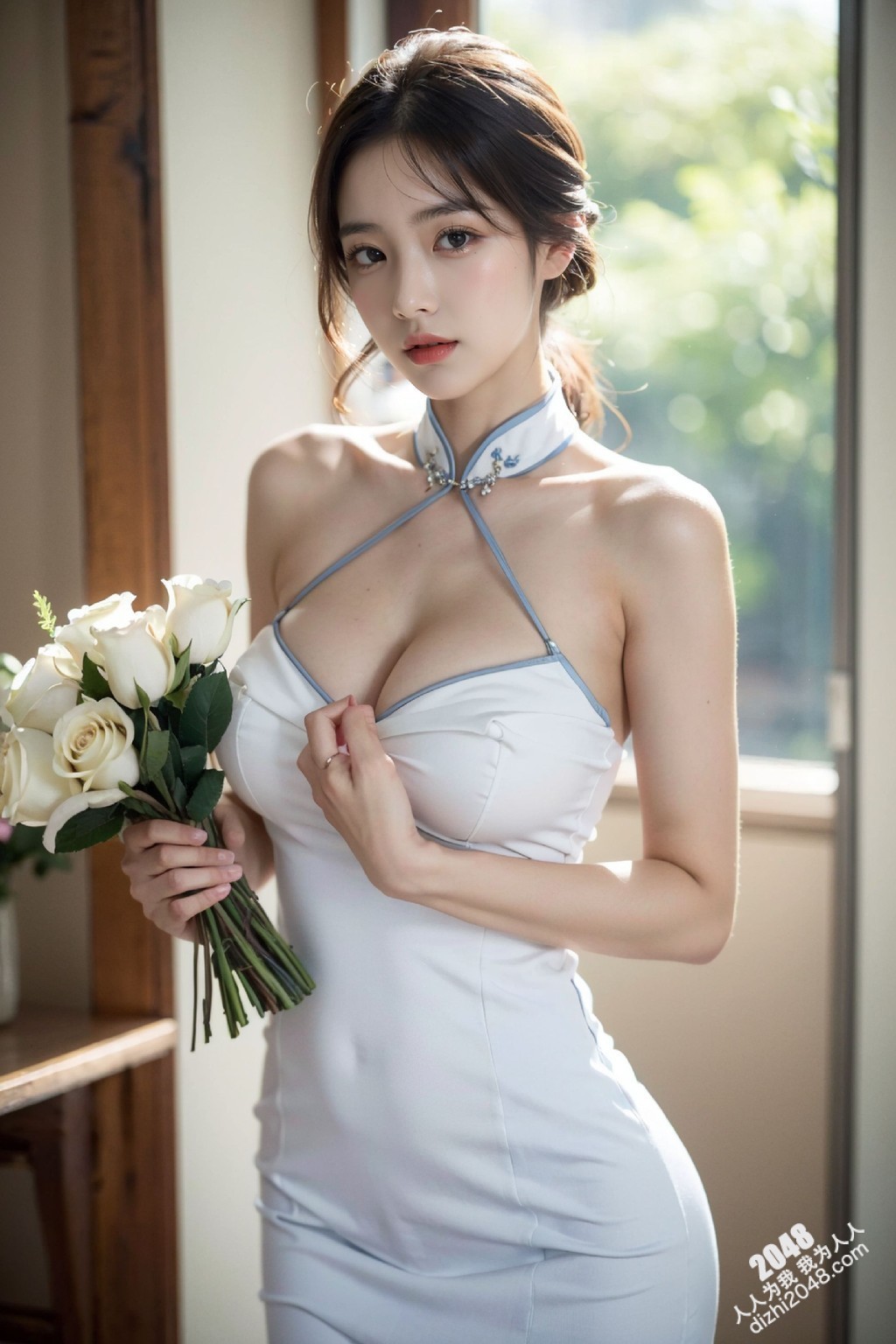 春日午后，旗袍美人：一场与春光的秘密约会。旗袍写真，美女写真，性感写真，人体写真，写真集，写真模特，旗袍模特，人像摄影，写真拍摄，写真后期，性感美女，写真，旗袍，美女，性感，写真集，写真模特，旗袍模特(6)