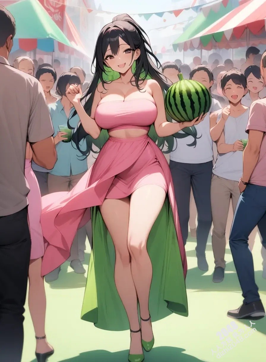 甜美女孩的夏日诱惑：西瓜嘉年华的火辣盛宴(4)
