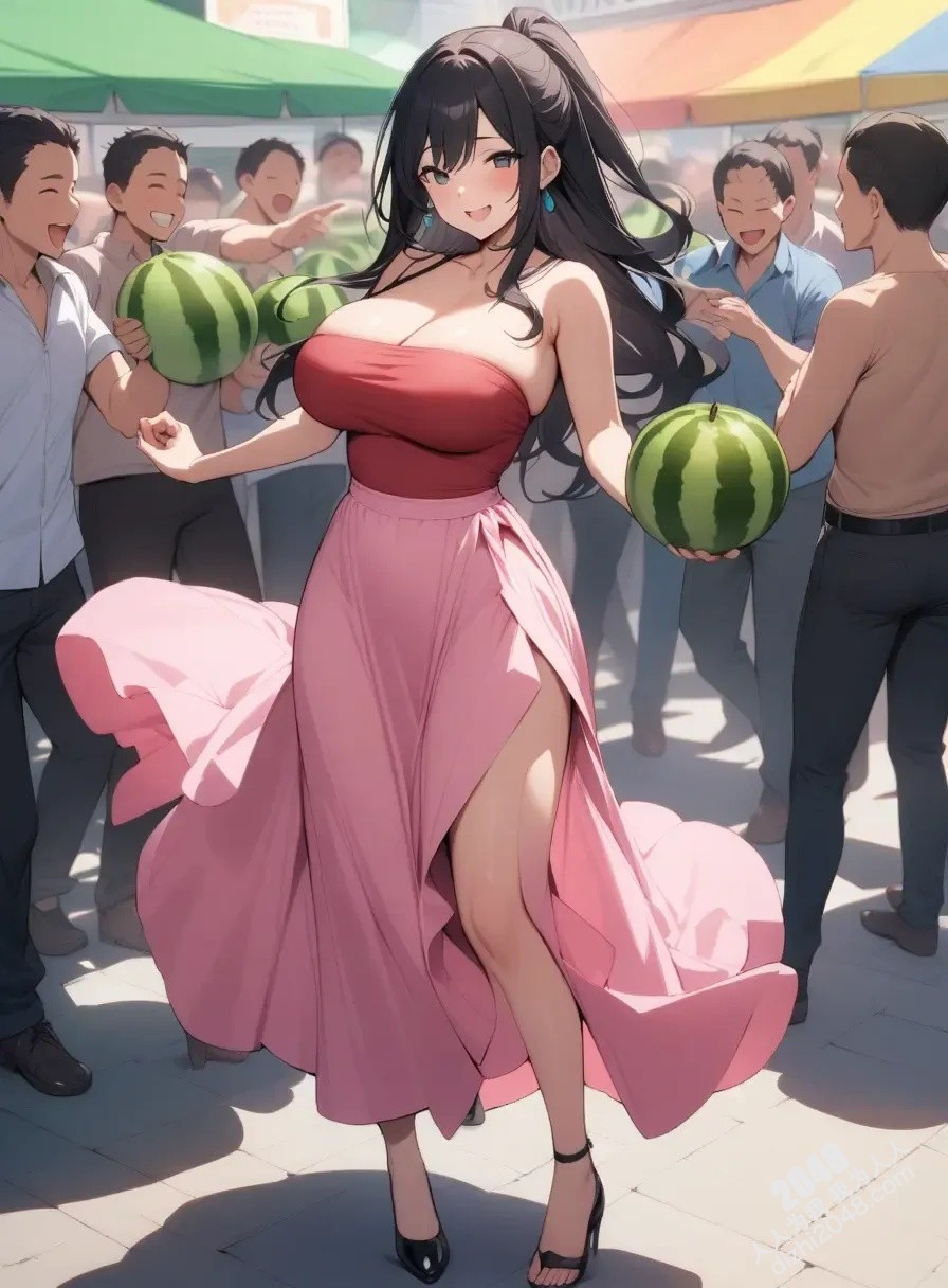 甜美女孩的夏日诱惑：西瓜嘉年华的火辣盛宴(6)