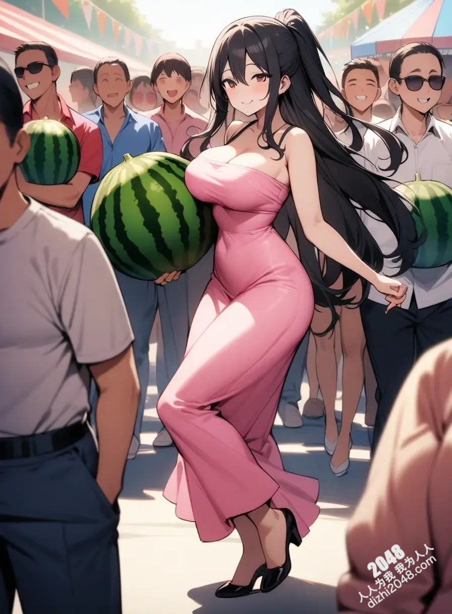 甜美女孩的夏日诱惑：西瓜嘉年华的火辣盛宴(7)