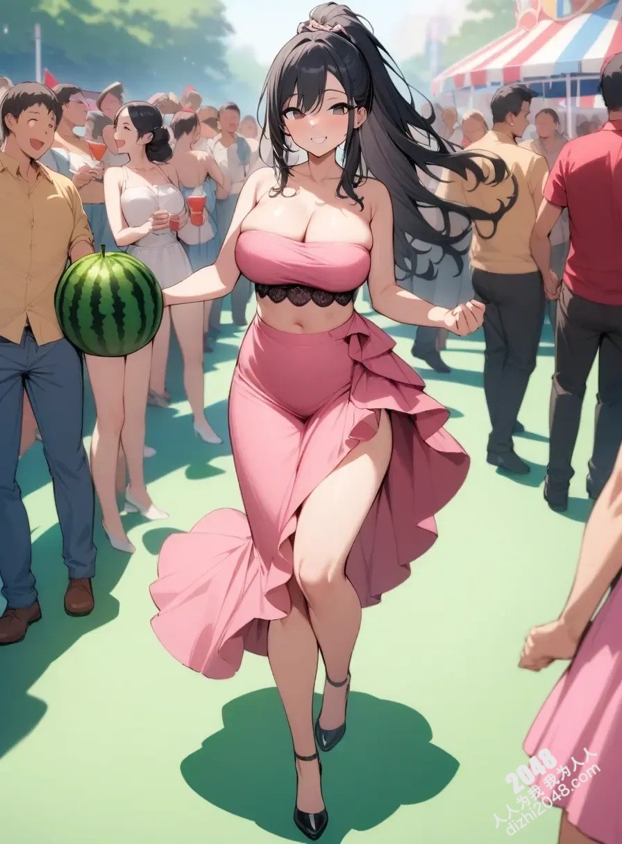 甜美女孩的夏日诱惑：西瓜嘉年华的火辣盛宴(18)