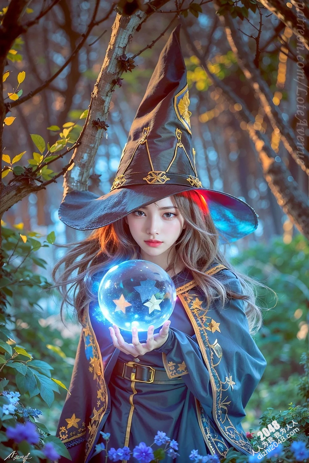 Rurina Megumin欧洲古堡魅惑写真：洛丽塔巫女制服诱惑，大胆展现完美身材，禁忌的魔法冒险之旅(24)