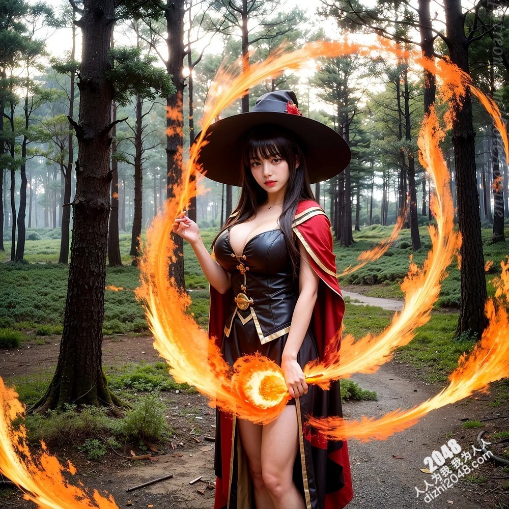Rurina Megumin欧洲古堡魅惑写真：洛丽塔巫女制服诱惑，大胆展现完美身材，禁忌的魔法冒险之旅(42)