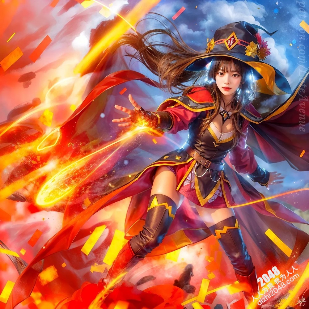 Rurina Megumin欧洲古堡魅惑写真：洛丽塔巫女制服诱惑，大胆展现完美身材，禁忌的魔法冒险之旅(44)