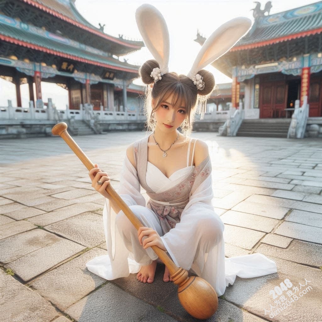 月宫兔耳少女：云端邂逅，月光轻抚(5)