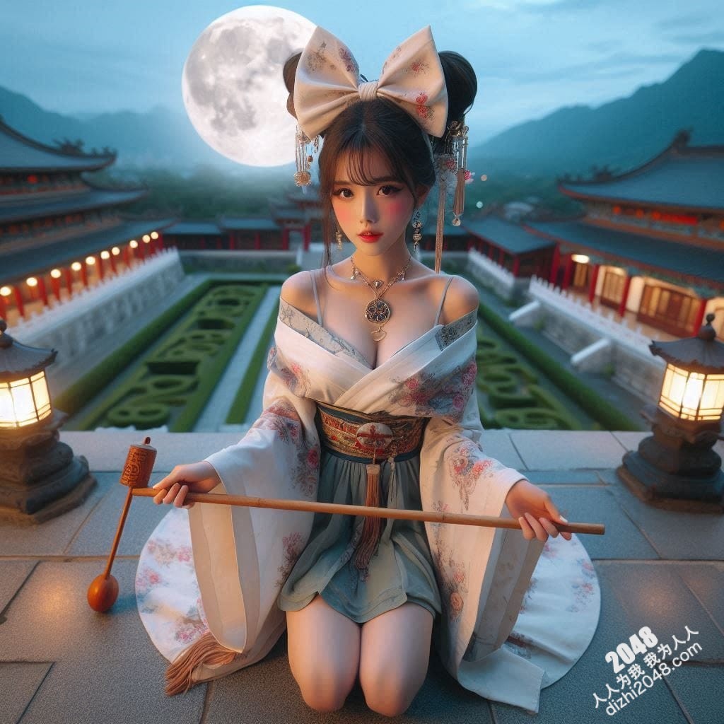 月宫兔耳少女：云端邂逅，月光轻抚(15)