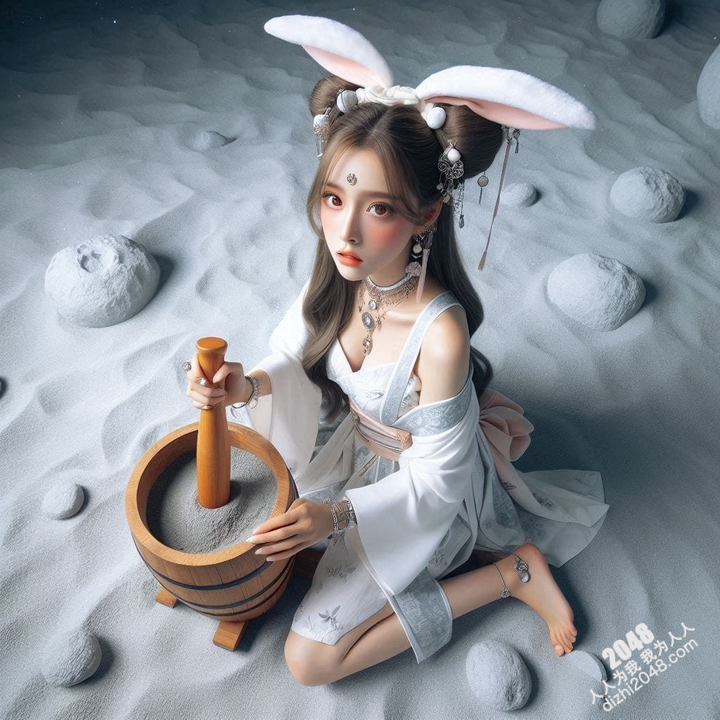 月宫兔耳少女：云端邂逅，月光轻抚(21)