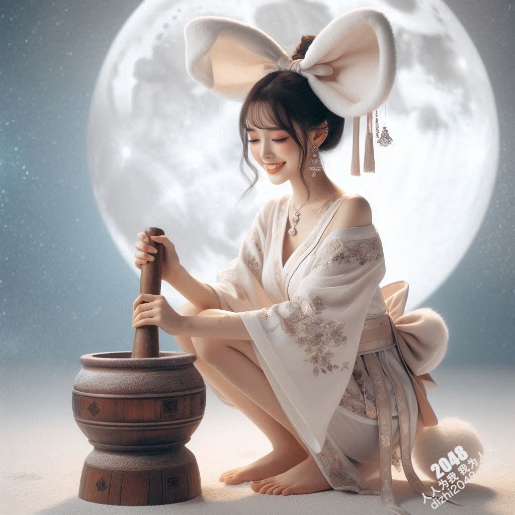 月宫兔耳少女：云端邂逅，月光轻抚(31)