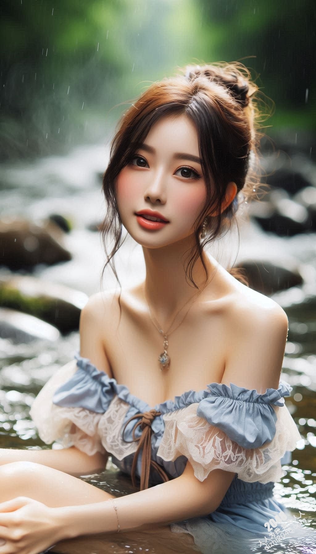 溪边仙子：清凉一夏的诱惑