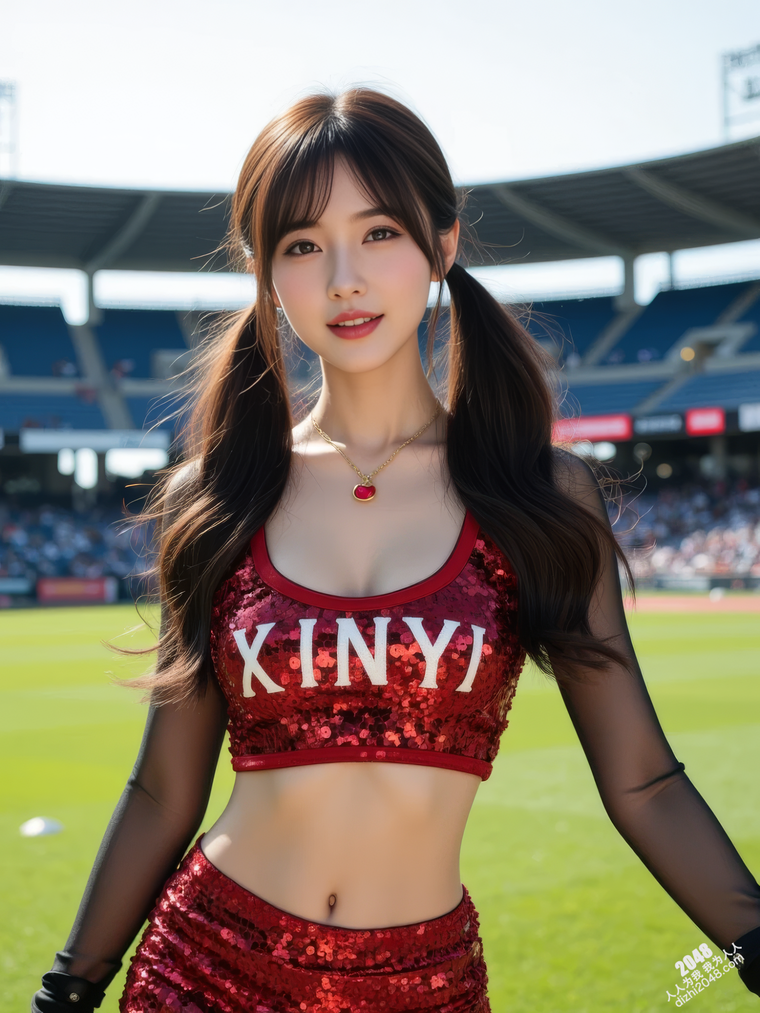 妡憶-性感啦啦队宝贝在棒球场上的火辣演出-高清写真图集(1)