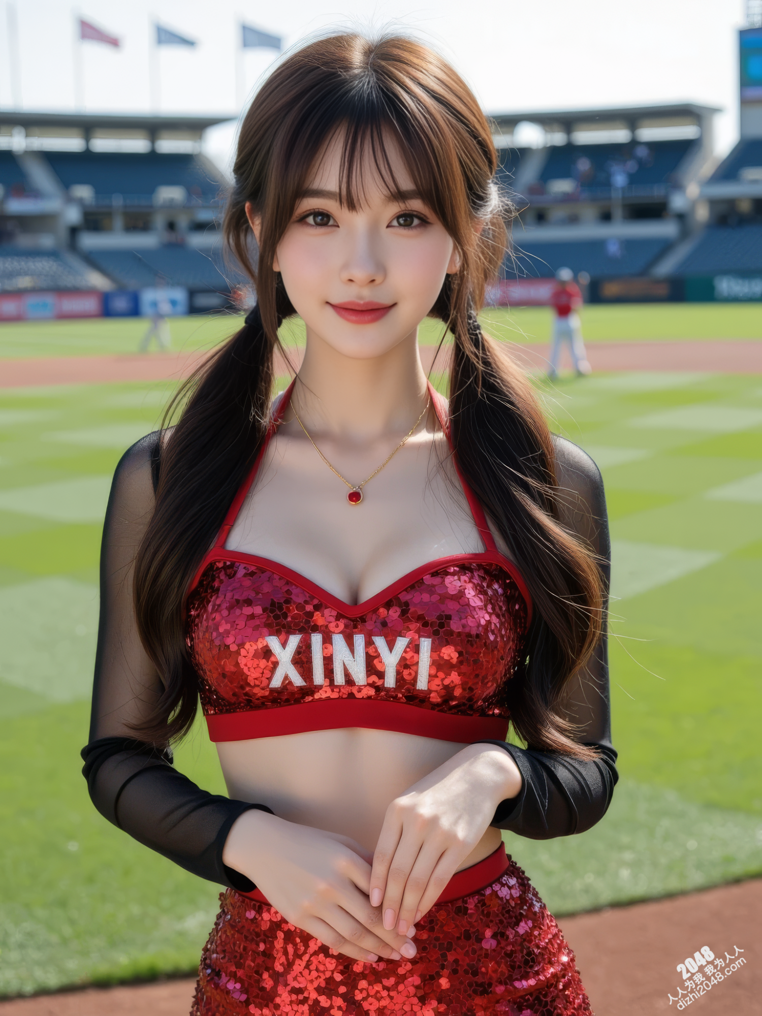 妡憶-性感啦啦队宝贝在棒球场上的火辣演出-高清写真图集(6)
