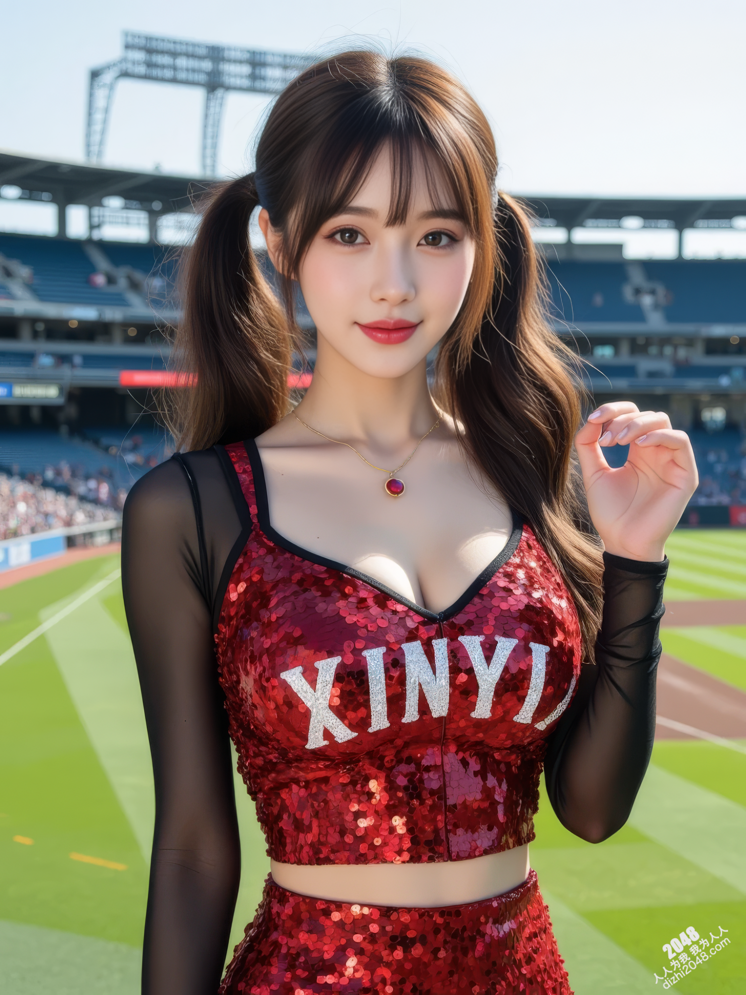 妡憶-性感啦啦队宝贝在棒球场上的火辣演出-高清写真图集(7)