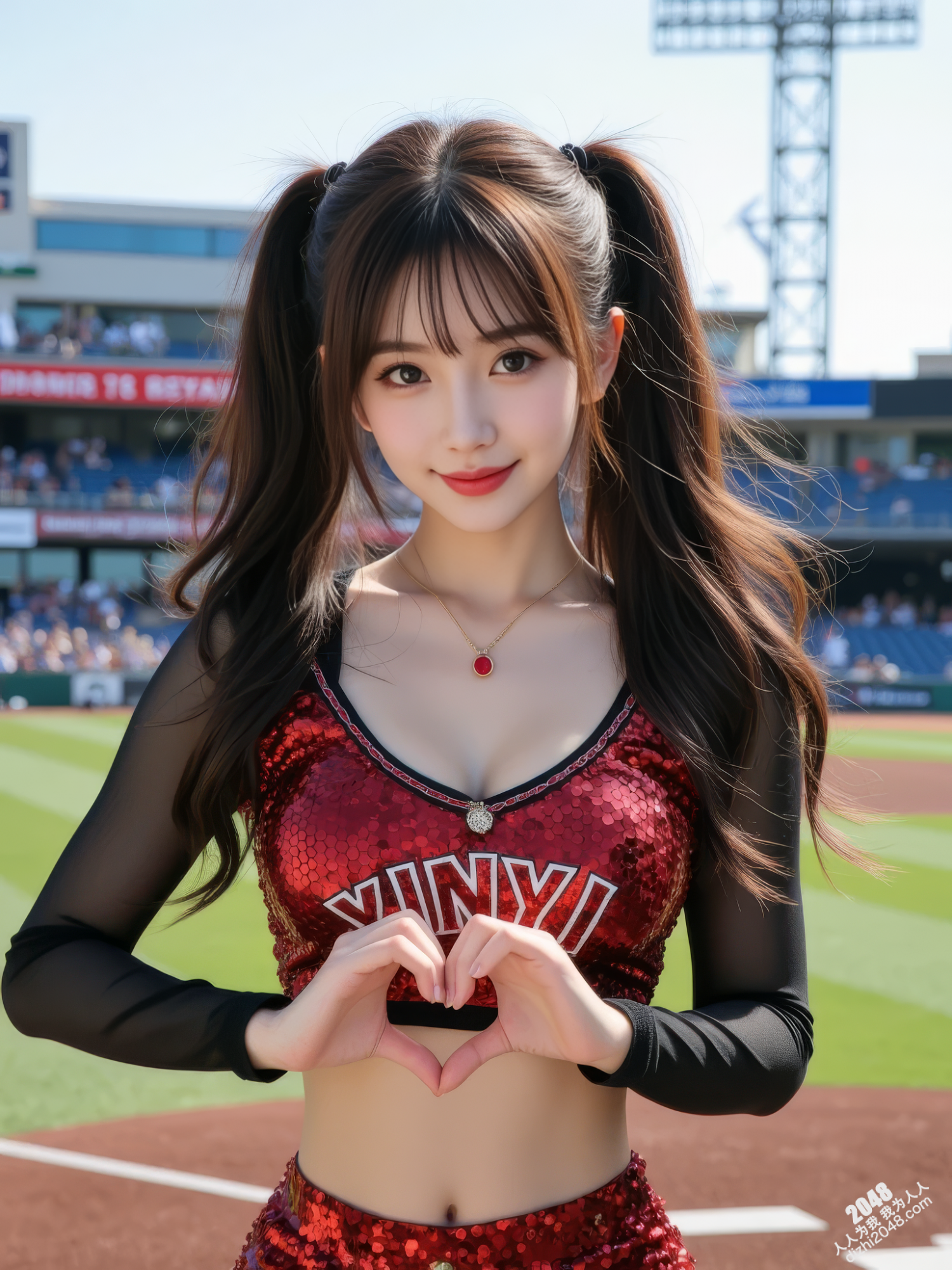 妡憶-性感啦啦队宝贝在棒球场上的火辣演出-高清写真图集(9)