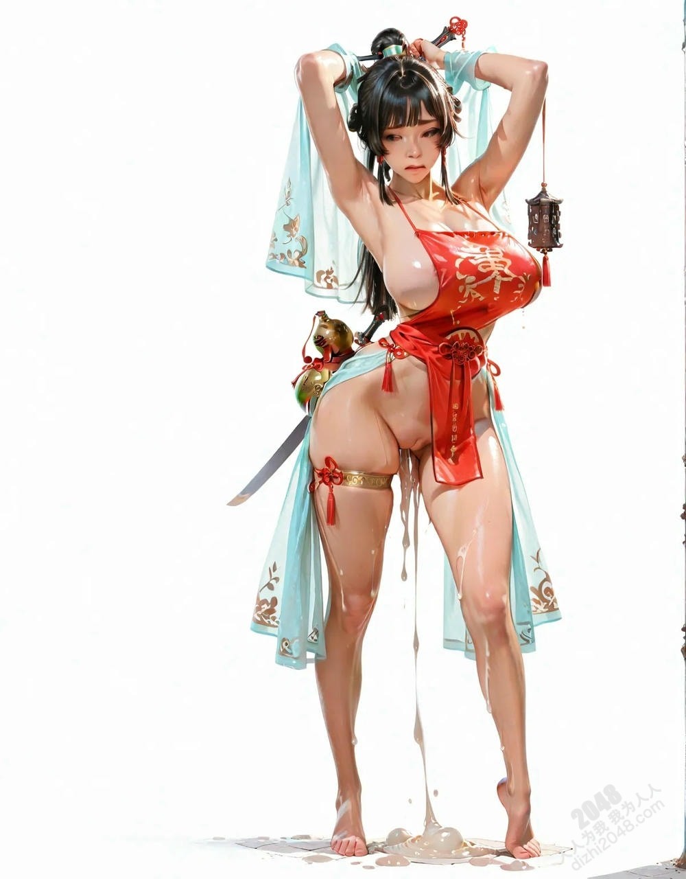 霓裳羽衣仙子：绝美古風仙俠少女立绘，高清大图，诱惑满满，性感撩人，让人欲罢不能。(30)