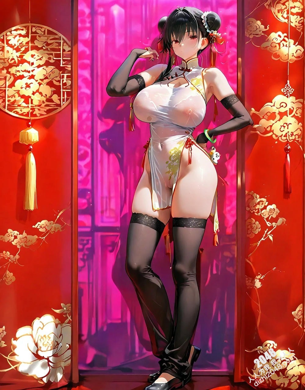 旗袍尤物：蛇年魅影，东方佳人2024新年写真