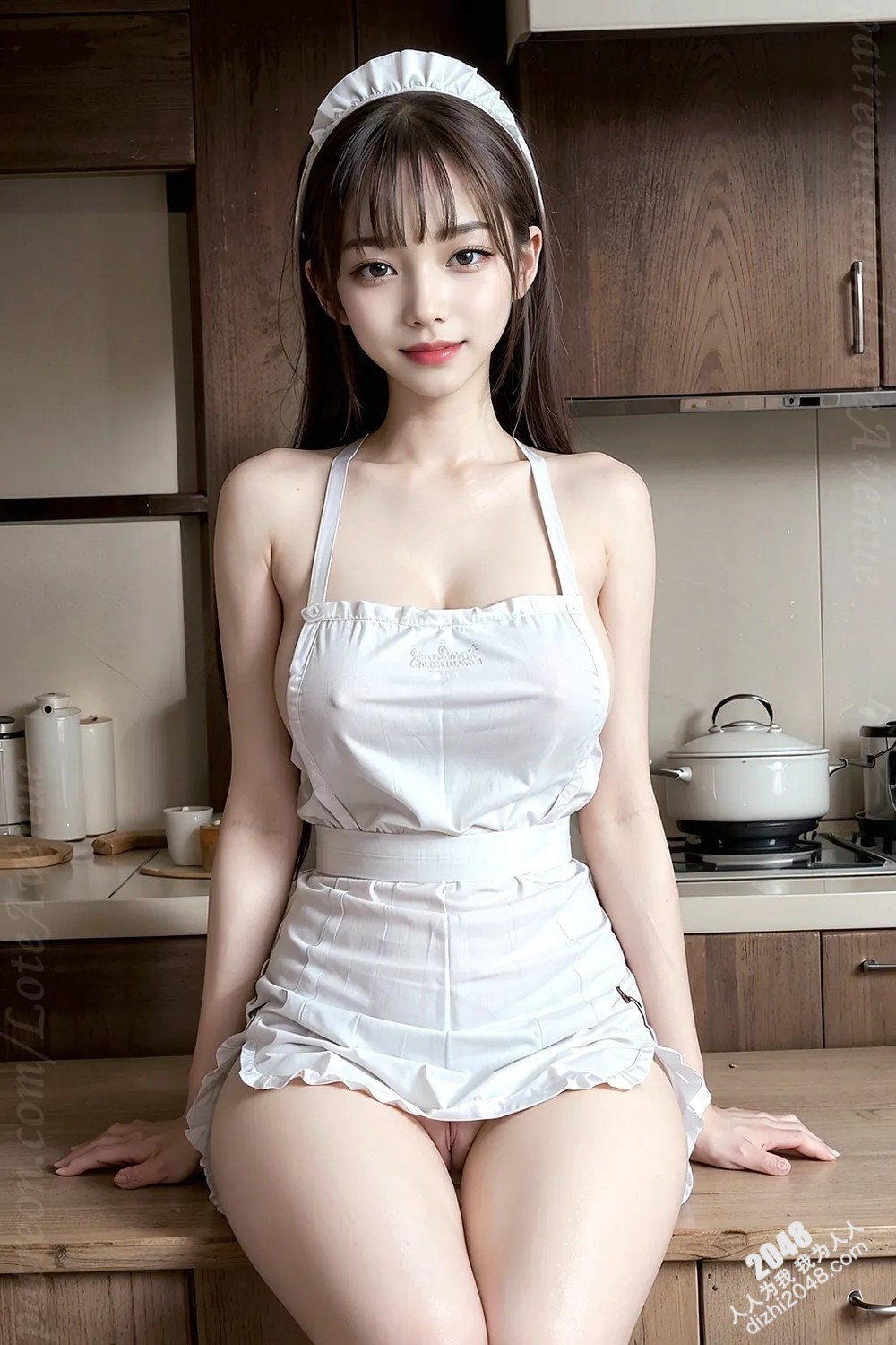 Rurina的清晨诱惑：雪白围裙下的曼妙身姿，在厨房里上演一场令人脸红心跳的诱惑！[高清图+细节描写](2)