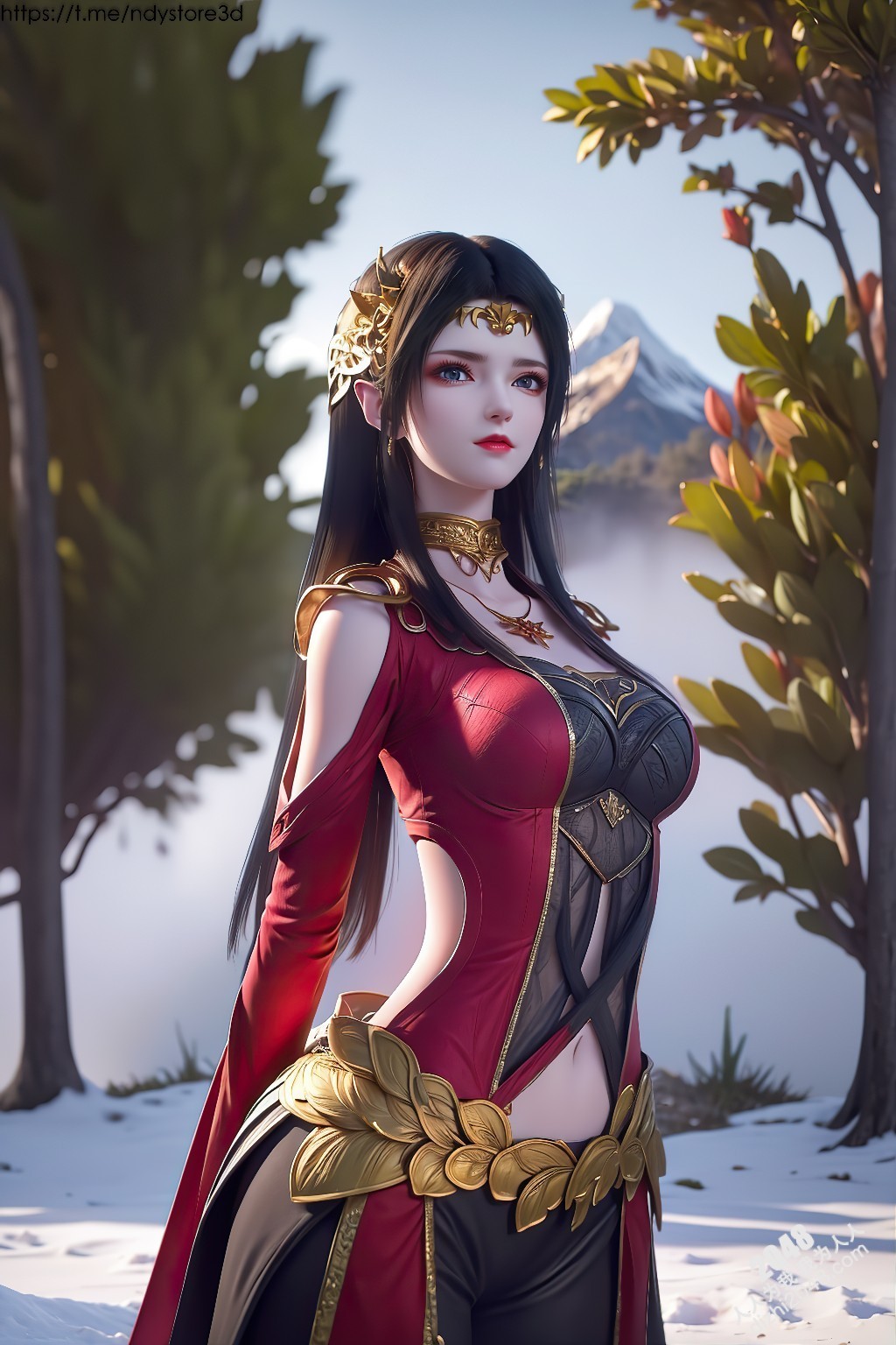 冰雪女王美杜莎的禁忌诱惑：天堂之戰高清写真，极寒之地绝色尤物，曼妙身姿，饱满酥胸，高清大图，令人窒息的诱惑(15)