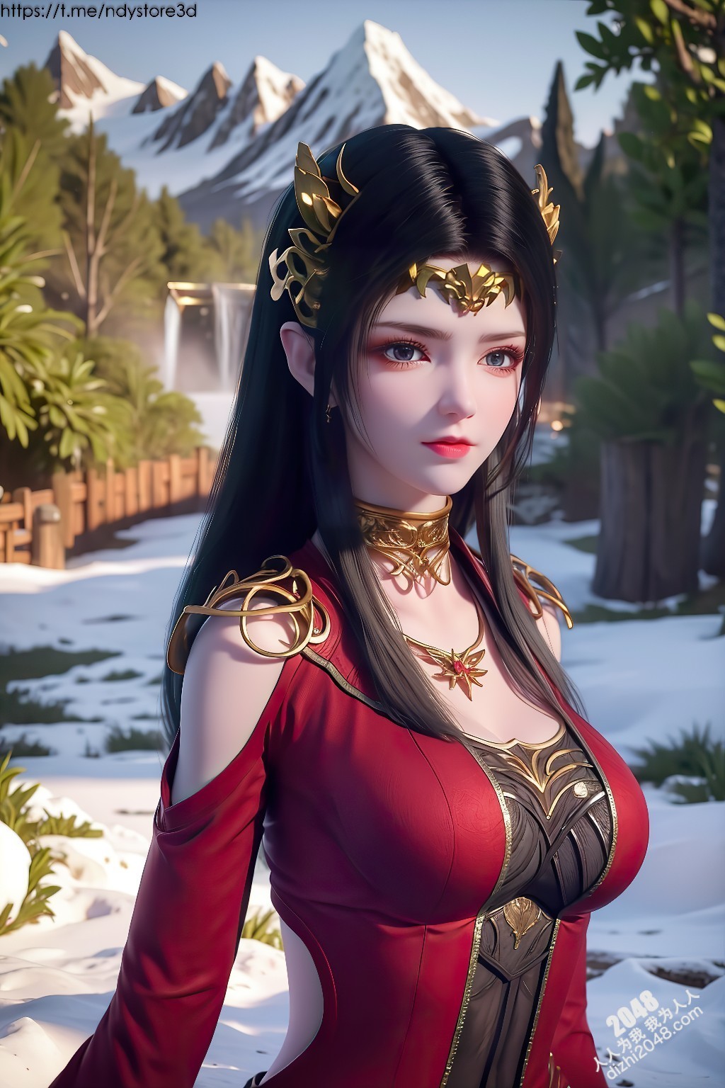 冰雪女王美杜莎的禁忌诱惑：天堂之戰高清写真，极寒之地绝色尤物，曼妙身姿，饱满酥胸，高清大图，令人窒息的诱惑(17)